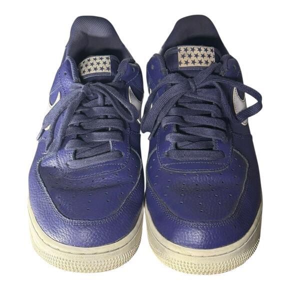 Nike Air Force 1 '07 Low Blue Recall (AA4083-401) Men’s Size 12 Blue White - Picture 3 of 8